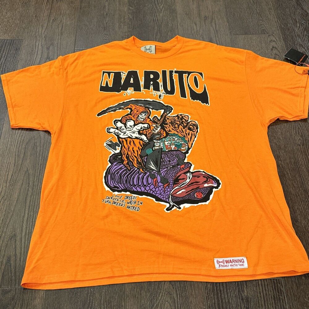 NWT Brand X Naruto Viper  T-Shirt (Orange); Men’s Size 2XL
